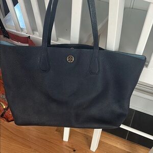 Tory Burch Black Leather Tote